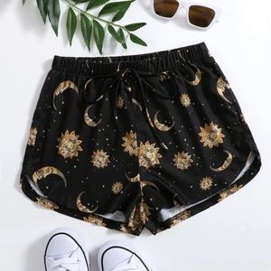 Moon & Sun Print Shorts 💛